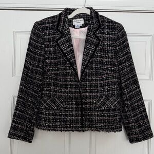 Charles Gray  Classic Black and White Tweed Jacket
